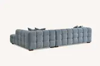 Bellagio Grey Corner Sofa With Chaise