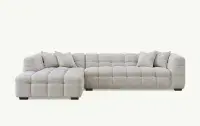 Bellagio Oatmeal Corner Sofa With Chaise