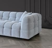 Bellagio Sofa Range in Pearl Boucle Fabric