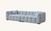Bellagio Sofa Range in Pearl Boucle Fabric