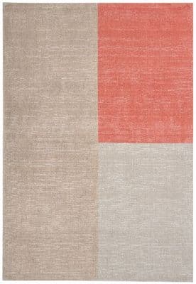 Blox 100% Pure Wool Coral Rug
