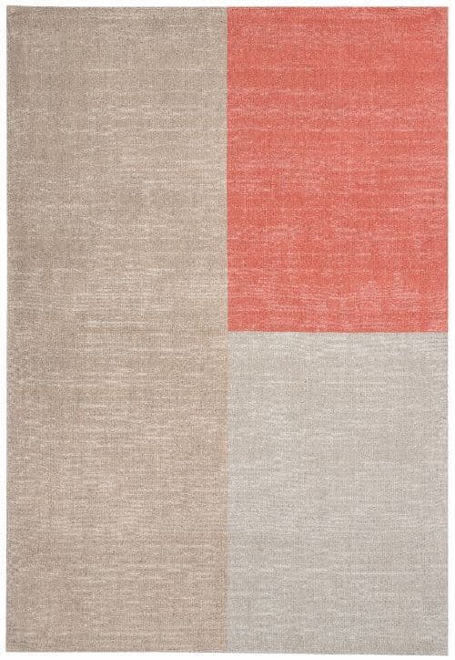 Blox 100% Pure Wool Coral Rug