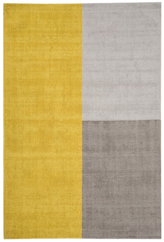 Blox 100% Pure Wool Mustard Rug