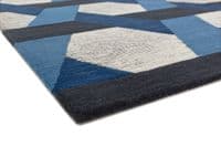 Camden 100% Pure Wool Blue Rug