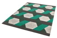 Camden 100% Pure Wool Green Rug