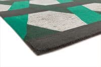 Camden 100% Pure Wool Green Rug