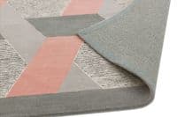 Camden 100% Pure Wool Pink Rug