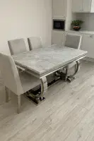 Carleti Chrome Base Dining Table 180cm