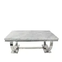 Carleti Chrome Base Dining Table 200cm