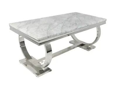 Carleti Chrome Base Dining Table 200cm