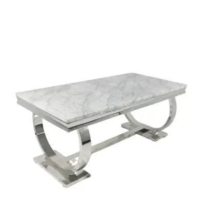 Carleti Chrome Base Dining Table 200cm