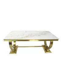 Carleti Gold Base Dining Table 180cm