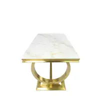 Carleti Gold Base Dining Table 180cm