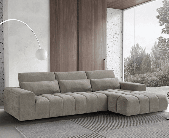 Casalino Large Chaise - Caramel