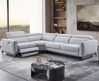 Catona Modular Corner Electric Recliner + Sofa Bed - Grey