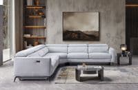 Catona Modular Corner Electric Recliner + Sofa Bed - Grey