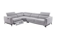 Catona Modular Corner Electric Recliner + Sofa Bed - Grey