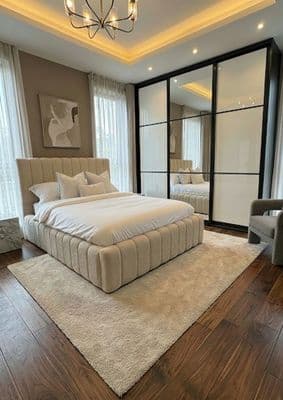 Cloud Boucle Bed Bespoke