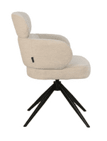 Flora - Greige 360° Auto Swivel Return Dining Chair