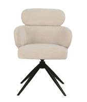 Flora - Greige 360° Auto Swivel Return Dining Chair