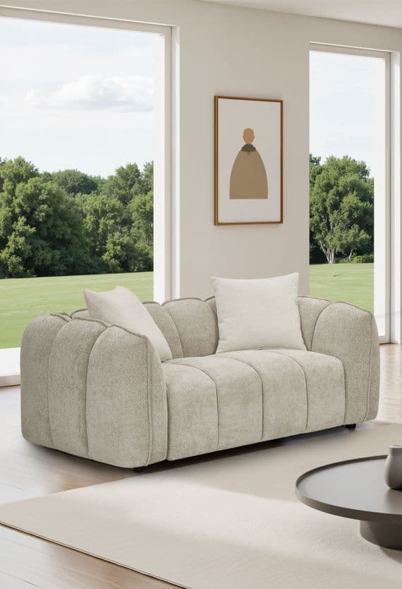 Forenza Beige Sofa 2 - Seater