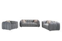 Forenza Dark Grey Sofa 3 - Seater