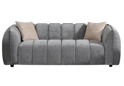 Forenza Dark Grey Sofa 3 - Seater