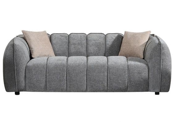 Forenza Dark Grey Sofa 3 - Seater