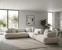 Giovanna Corner Sofa Modular & Smart Speaker System - Boucle Oatmeal