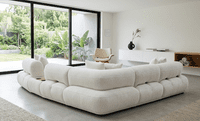 Giovanna Corner Sofa Modular & Smart Speaker System - Boucle Oatmeal