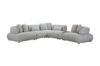 Giovanna Corner Sofa Modular & Smart Speaker System - Boucle Oatmeal