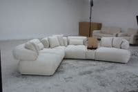 Giovanna Corner Sofa Modular & Smart Speaker System - Boucle Oatmeal