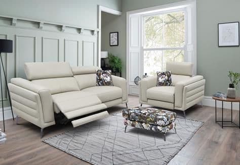 La-Z-Boy Harrison Leather Electric Recliner Sofa