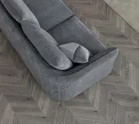Lazio Corner Chaise in Charcoal Boucle