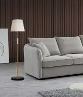 Lazio Corner Chaise in Pebble Boucle