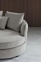 Lazio Corner Chaise in Pebble Boucle