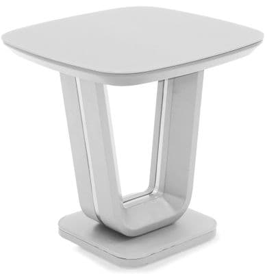 Lazzaro Lamp Table - White Gloss