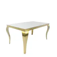 Lorenzi Gold Base Dining Table 150cm