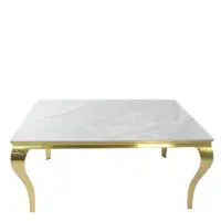 Lorenzi Gold Base Dining Table 180cm