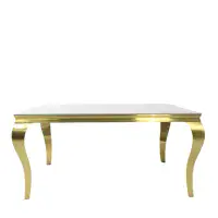 Lorenzi Gold Base Dining Table 180cm