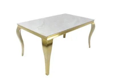 Lorenzi Gold Base Dining Table 180cm