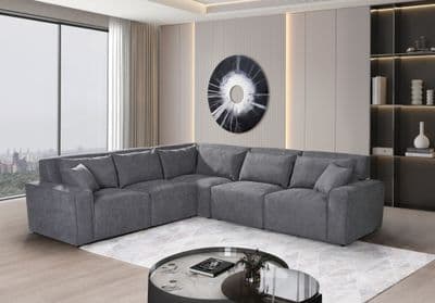 Loretto Corner Sofa - Grey