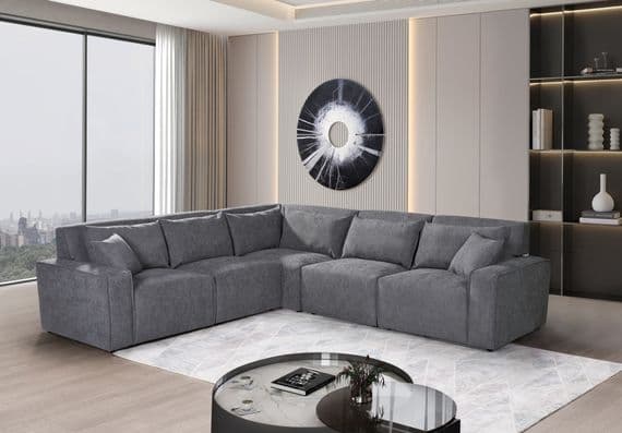 Loretto Corner Sofa - Grey