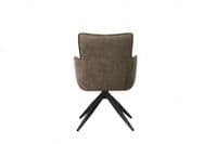 Mondina - Pre Order Now - Vintage Taupe Suede Auto Swivel Return Dining Chair