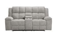 Morello Electric Recliner 2 Seater + Centre Console - Grey