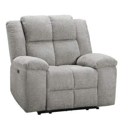 Morello Electric Recliner Armchair - Grey