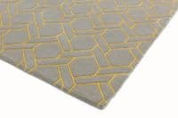 Nexus Fine Lines Silver / Yellow Rug