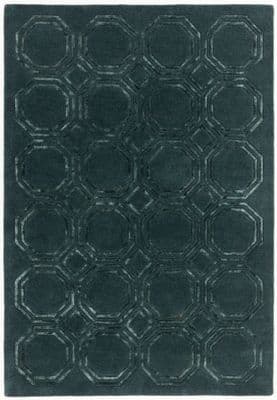 Nexus Octagon Petrol Rug