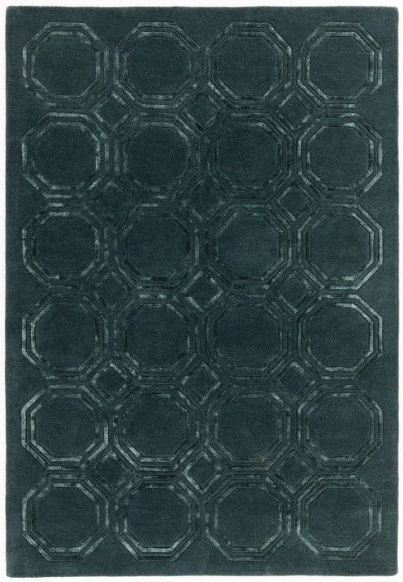 Nexus Octagon Petrol Rug