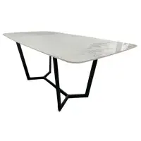 Palazzo Rectangular Ceramic Marble Dining Table 160cm / 180cm